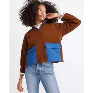Madewell | (Re)sourced Fleece Quilted-Pocket Popover Jacket